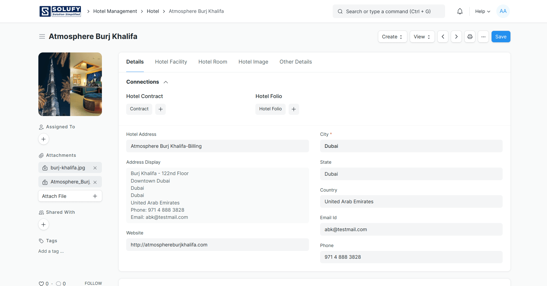 Hotel Management Module