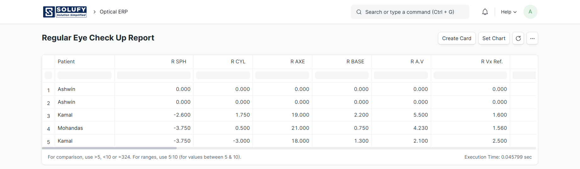 Key-Reports-of-Optical-ERP